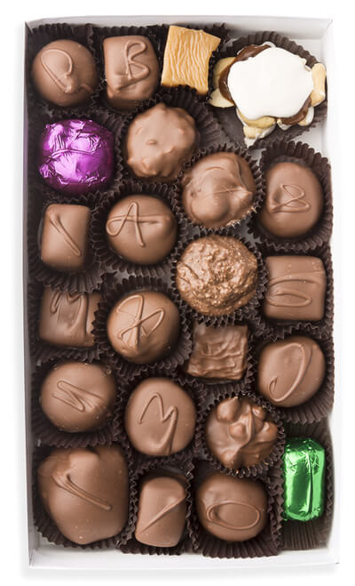 Traditional milk chocolate assortment